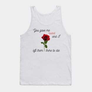 Back to December Lyric Taylor Swift Tank Top